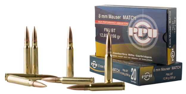 Picture of Ppu Match Rifle 8Mm Mauser 200 Gr Full Metal Jacket Boat-Tail (Fmjbt) 20 Per Box/ 10 Cs 