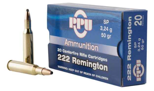 Picture of Ppu Standard Rifle Rifle 222 Rem 50 Gr Soft Point (Sp) 20 Per Box/ 50 Cs 