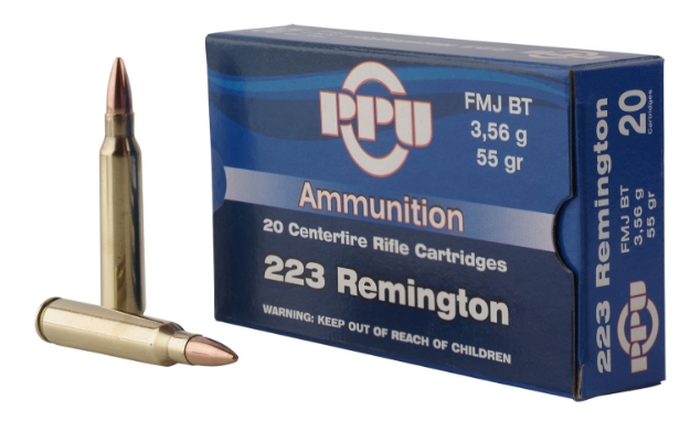 Picture of Ppu Standard Rifle Rifle 223 Rem 55 Gr Full Metal Jacket Boat-Tail (Fmjbt) 20 Per Box/ 50 Cs 