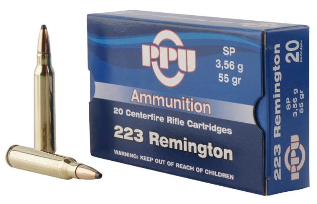 Picture of Ppu Standard Rifle Rifle 223 Rem 55 Gr Soft Point (Sp) 20 Per Box/ 50 Cs 