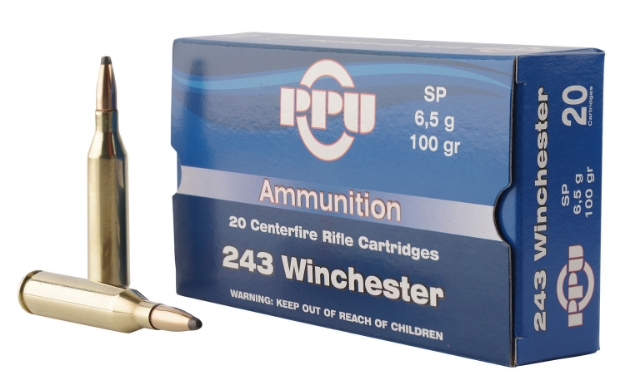 Picture of Ppu Standard Rifle 243 Win 100 Gr Soft Point (Sp) 20 Per Box/ 10 Cs 