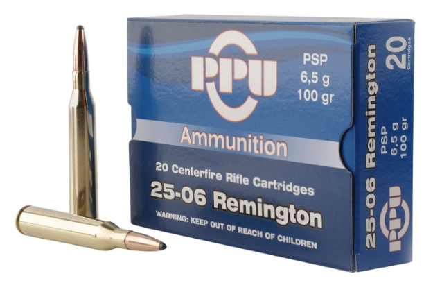 Picture of Ppu Standard Rifle Rifle 25-06 Rem 100 Gr Pointed Soft Point (Psp) 20 Per Box/ 10 Cs 