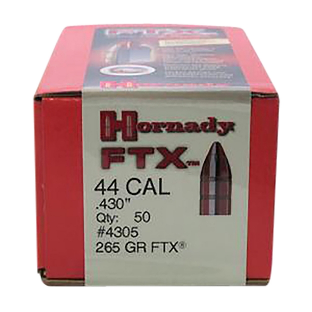 Picture of Hornady Ftx Hunting 44 Cal .430 265 Gr Flex Tip Expanding (Ftx) 