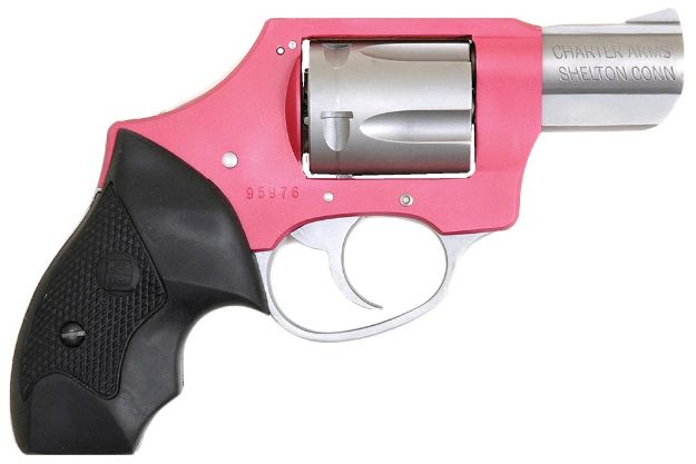 Picture of Charter Arms Undercover Lite Pink Lady 38 Special 5Rd 2" Matte Stainless Barrel/Cylinder, Aluminum Frame W/Pink Finish, Dao Hammer, Finger Grooved Black Rubber Grip 