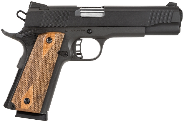 Picture of Citadel M1911 Government 45 Acp 8+1 5" Barrel, Forged Steel Frame & Slide W/Extended Stop, Black Cerakote Finish, Series 70 Firing System, Ambidextrous Safety, Wood Grip Includes 2 Magazines 