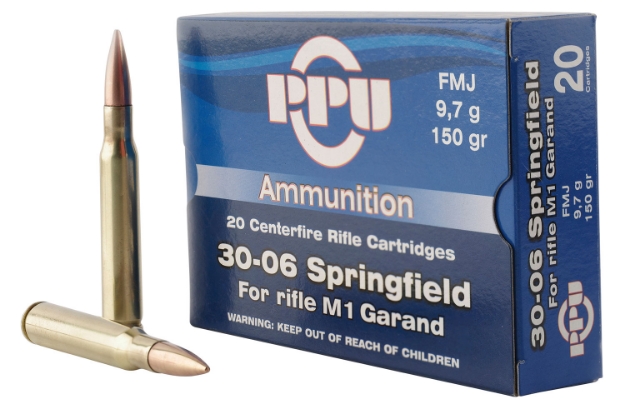 Picture of Ppu Standard Rifle 30-06 Springfield 150 Gr Full Metal Jacket (Fmj) 20 Per Box/ 10 Cs 