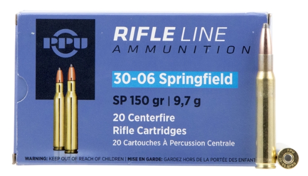 Picture of Ppu Standard Rifle 30-06 Springfield 150 Gr Soft Point (Sp) 20 Per Box/ 10 Cs 