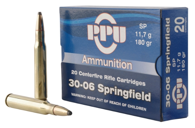 Picture of Ppu Standard Rifle 30-06 Springfield 180 Gr Soft Point (Sp) 20 Per Box/ 10 Cs 