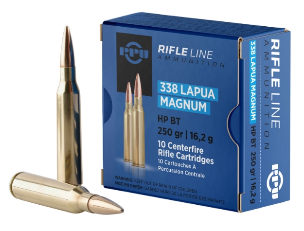 Picture of Ppu Standard Rifle Rifle 338 Lapua Mag 250 Gr Hollow Point Boat-Tail (Hpbt) 10 Per Box/ 20 Cs 