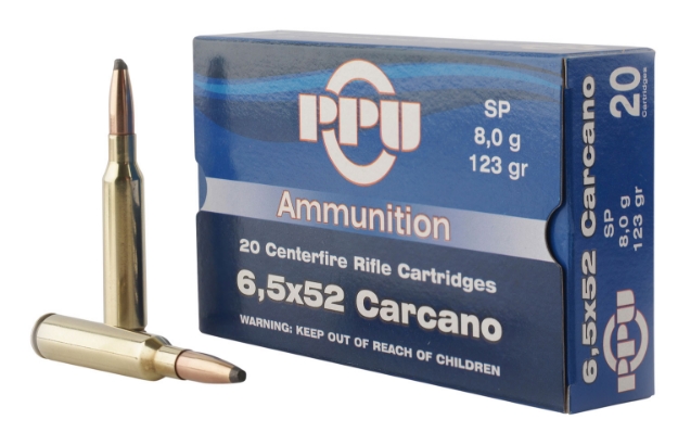 Picture of Ppu Metric Rifle 6.5X52mm Carcano 123 Gr Soft Point (Sp) 20 Per Box/ 10 Cs 