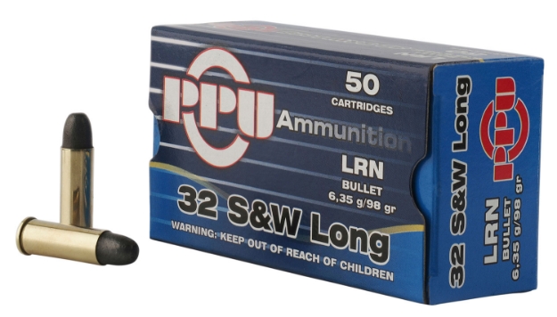 Picture of Ppu Handgun Defense 32 S&W Long 98 Gr Lead Round Nose (Lrn) 50 Per Box/ 10 Cs 