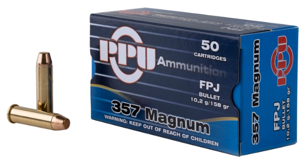 Picture of Ppu Handgun Defense 357 Mag 158 Gr Flat Point Jacketed (Fpj) 50 Per Box/ 10 Cs 