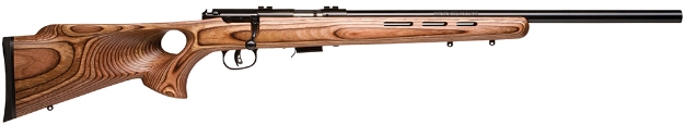 Picture of Savage Arms 93R17 Btv 17 Hmr Caliber With 5+1 Capacity, 21" Barrel, Matte Blued Metal Finish & Fixed Thumbhole Natural Brown Stock Right Hand (Full Size) 