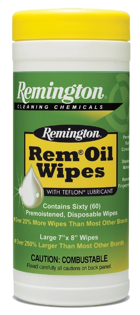 Picture of Remington Accessories Rem Oil Wipes Cleans/Lubricates/Protects 60 Count 