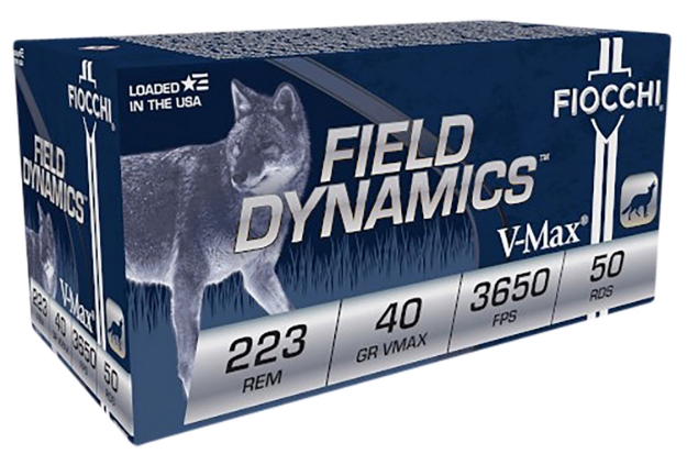 Picture of Fiocchi Field Dynamics V-Max 223 Rem 40 Gr Hornady V-Max (Vmx) 50 Per Box/ 20 Cs 