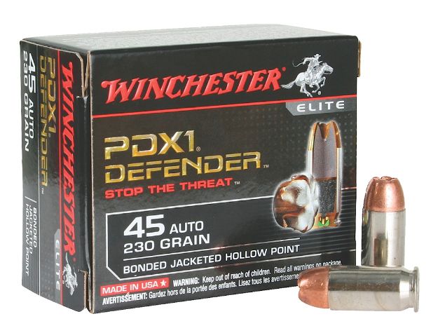 Picture of Winchester Ammo Pdx Defense 45 Acp 230 Gr Bonded Jacket Hollow Point 20 Per Box/ 10 Cs 