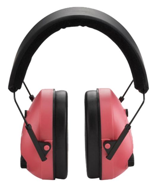 Picture of Champion Targets Electronic Muffs 25 Db Over The Head Pink/Black Adult 