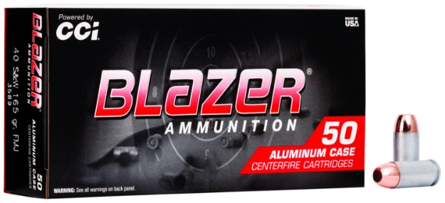 Picture of Cci Blazer Handgun 40 S&W 165 Gr Total Metal Jacket (Tmj) 50 Per Box/ 20 Cs 