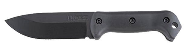 Picture of Ka-Bar Becker Campanion 5.25" Fixed Clip Point Drop Point Plain Black 1095 Cro-Van Blade Black Ultramid Handle Includes Sheath 