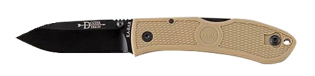 Picture of Ka-Bar Dozier Hunter 3" Folding Drop Point Plain Japanese Aus-8A Ss Blade Zytel Coyote Brown Handle 