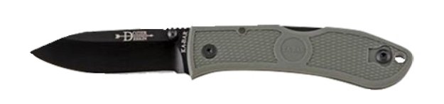 Picture of Ka-Bar Dozier Hunter 3" Folding Drop Point Plain Japanese Aus-8A Ss Blade Zytel Foliage Green Handle 