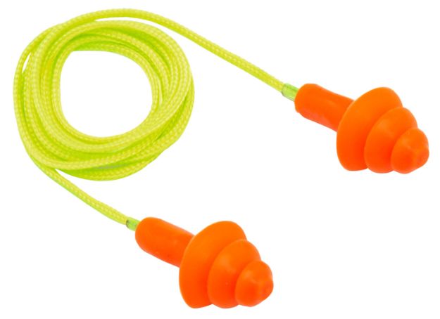 Picture of Pyramex Reusable Earplugs Polymer 24 Db Behind The Neck Orange/Yellow Adult 50 Pair 