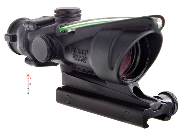 Picture of Trijicon Acog Black Hardcoat Anodized 4X 32Mm Illuminated Green Chevron .223/5.56 Bdc Reticle 