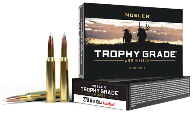 Picture of Nosler Trophy Grade Hunting 270 Win 130 Gr Nosler Accubond 20 Per Box/ 10 Cs 