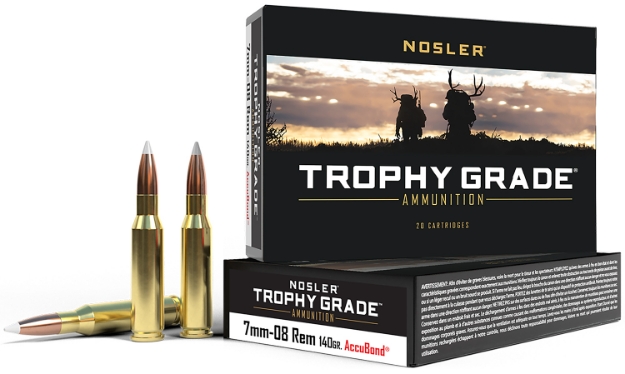 Picture of Nosler Trophy Grade 7Mm-08 Rem 140 Gr Nosler Accubond 20 Per Box/ 10 Cs 