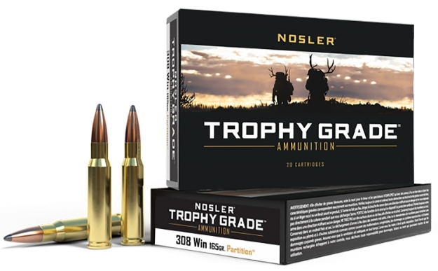 Picture of Nosler Trophy Grade 308 Win 165 Gr Nosler Spitzer Partition (Spt) 20 Per Box/ 10 Cs 