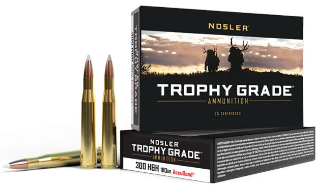 Picture of Nosler Trophy Grade 300 H&H Mag 180 Gr 2950 Fps Nosler Accubond 20 Bx/10 Cs 