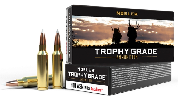 Picture of Nosler Trophy Grade Hunting 300 Wsm 180 Gr Nosler Accubond 20 Per Box/ 10 Cs 