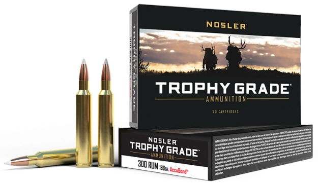 Picture of Nosler Trophy Grade Hunting 300 Rum 180 Gr Nosler Accubond 20 Per Box/ 10 Cs 