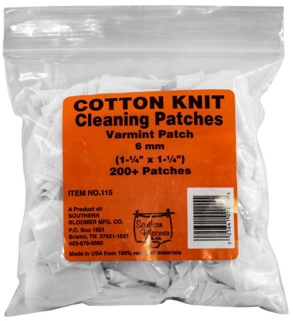 Picture of Southern Bloomer Cleaning Patches 6Mm Cotton 200 Per Pack 