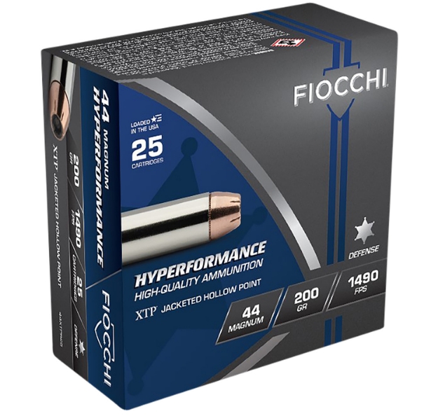 Picture of Fiocchi Hyperformance Defense 44 Rem Mag 200 Gr Hornady Xtp Hollow Point 25 Per Box/ 20 Cs 