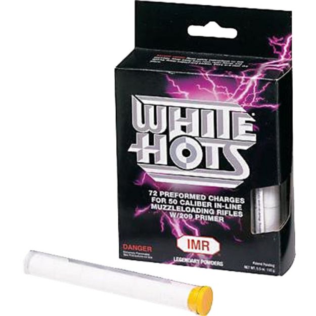 Picture of Imr White Hots50 Cal Muzzleloader 72 Charges Per Box 16 