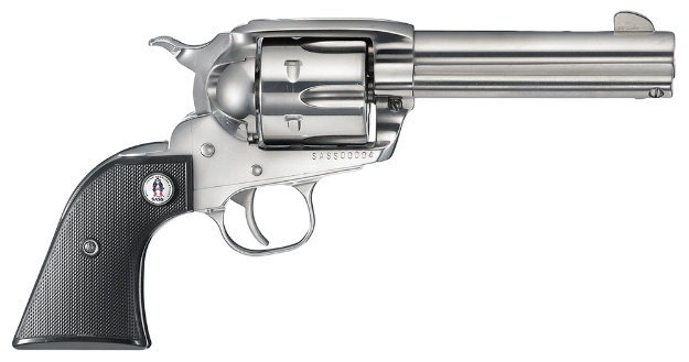 Picture of Ruger Vaquero Sass 357 Mag 4.62" Barrel 6Rd Cylinder, High Gloss Stainless Steel, Sold As Consecutive Serial Number With Ss# 60758, Includes Commemorative Case (1Of2) 