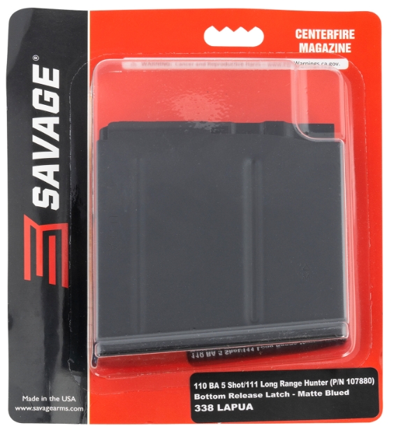 Picture of Savage Arms 110Ba Blued Detachable 5Rd For 338 Lapua Mag Savage 110Ba/110Ba Stealth/110/111 Long Range Hunter 