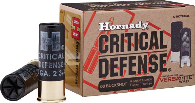 Picture of Hornady Critical Defense Defense 12 Gauge 2.75" 00 Buck Shot 10 Per Box/ 10 Cs 