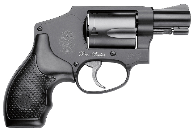 Picture of Smith & Wesson Model 442 Performance Center 38 S&W Spl +P 1.88" Stainless Steel Barrel, 5Rd Carbon Steel Cylinder, Aluminum J-Frame, Black Metal Finish, Includes Moon Clips, No Internal Lock 