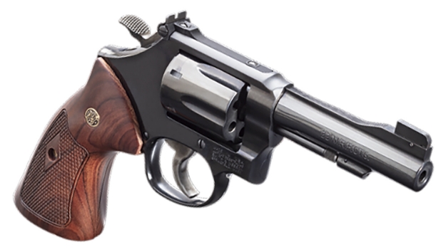 Picture of Smith & Wesson Model 48 Classic 22 Wmr Blued Carbon Steel 4" Barrel, 6Rd Cylinder & K-Frame, Wood Grip, Internal Lock 