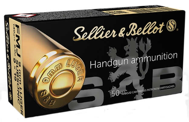 Picture of Sellier & Bellot Handgun Target 9Mm Luger Subsonic 140 Gr Full Metal Jacket (Fmj) 50 Per Box/ 20 Cs 