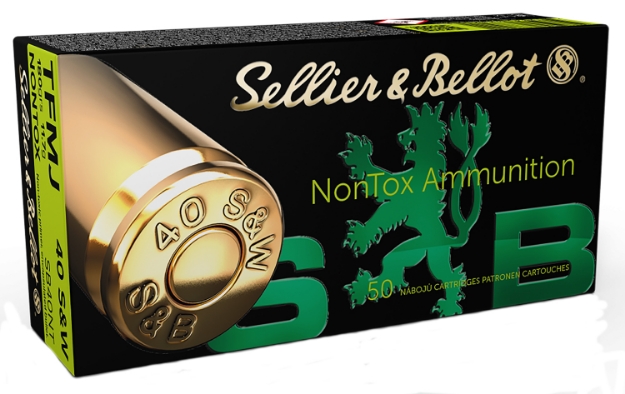 Picture of Sellier & Bellot Handgun Non-Tox Non-Tox 40 S&W 180 Gr Full Metal Jacket (Fmj) 50 Per Box/ 20 Cs 