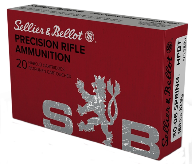 Picture of Sellier & Bellot Rifle 30-06 Springfield 168 Gr 2785 Fps Hollow Point Boat-Tail (Hpbt) 20 Bx/20 Cs 