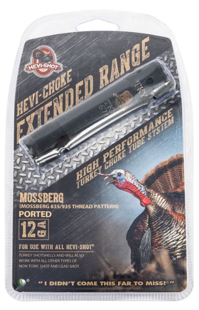 Picture of Hevi-Shot Hevi-Choke Turkey Mossberg 12 Gauge Extended Range 17-4 Stainless Steel Black (Ported) 