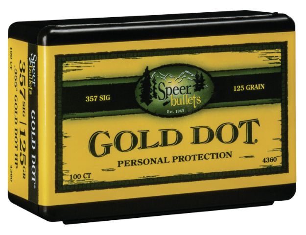 Picture of Speer Gold Dot Personal Protection 357 Sig .357 125 Gr Hollow Point (Hp) 