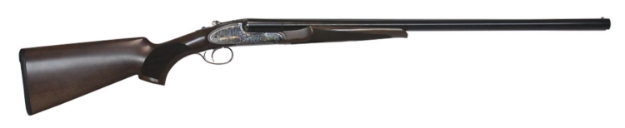 Picture of Cz-Usa Sharp-Tail 12 Gauge With 28" Side-By-Side Black Hard Chrome Barrel, 3" Chamber, 2Rd Capacity, Color Case Hardened Metal Finish & Turkish Walnut Right Hand (Full Size) Includes 5 Chokes 