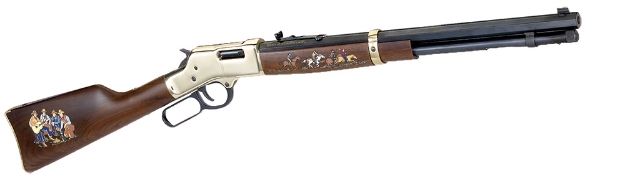 Picture of Henry Big Boy Cowboy Edition Ii 45 Colt (Lc) 10+1 20" Blued 20" Octagon Barrel Polished Brass Brass American Walnut Right Hand 