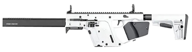 Picture of Kriss Usa Vector Gen Ii Crb *Ca Compliant 9Mm Luger 10+1 16" Black Barrel Shroud, Alpine White Rec & Fixed Stock, Black California Paddle Grip, Flip Up Sights 