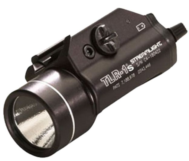 Picture of Streamlight Tlr-1S Weapon Light W/Strobe For Handgun 300 Lumens Output White Led Light Glock Style Rail/Picatinny Mount Black Anodized Aluminum 